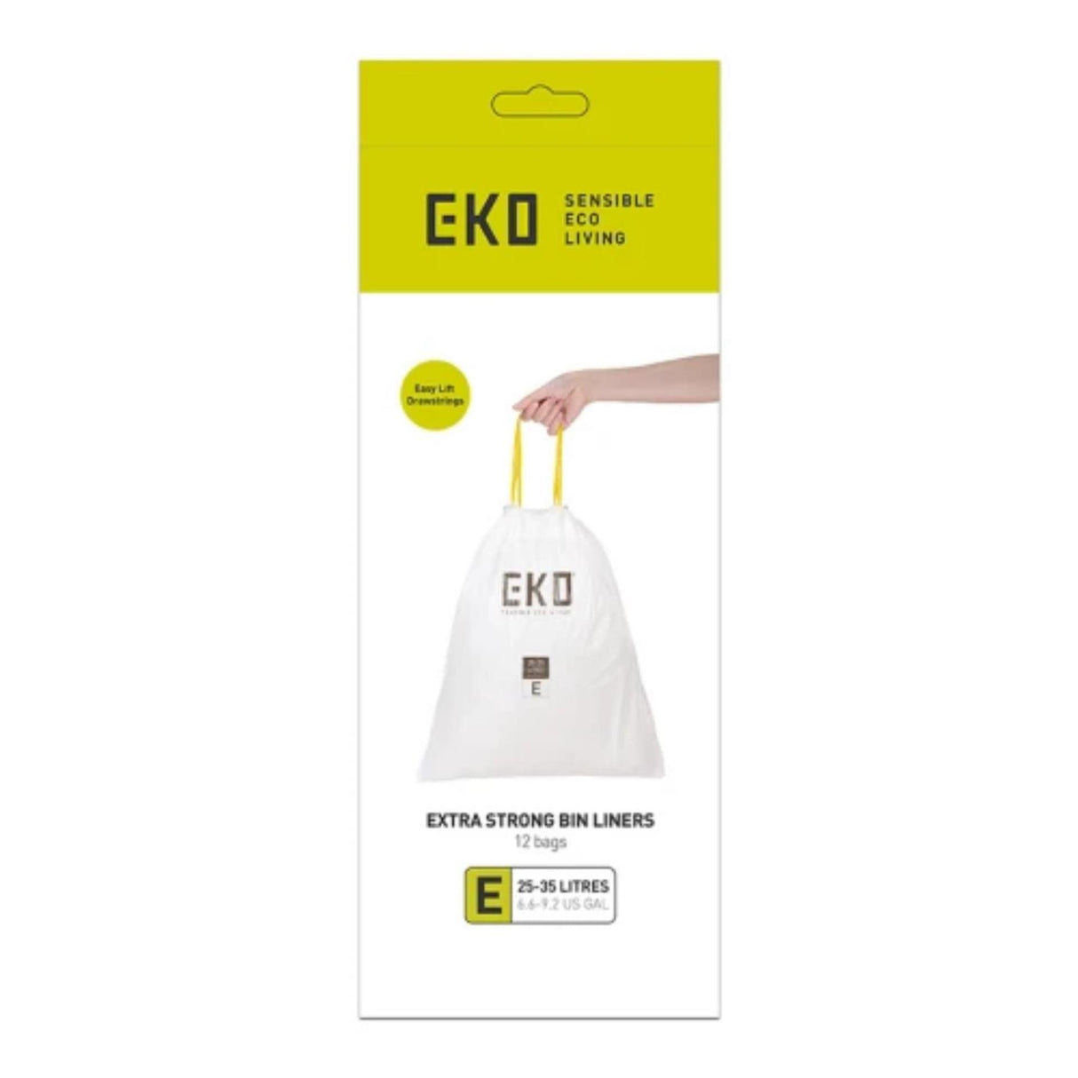 Eko affaldssække type e 25-35 liter - rulle á 12 poser
