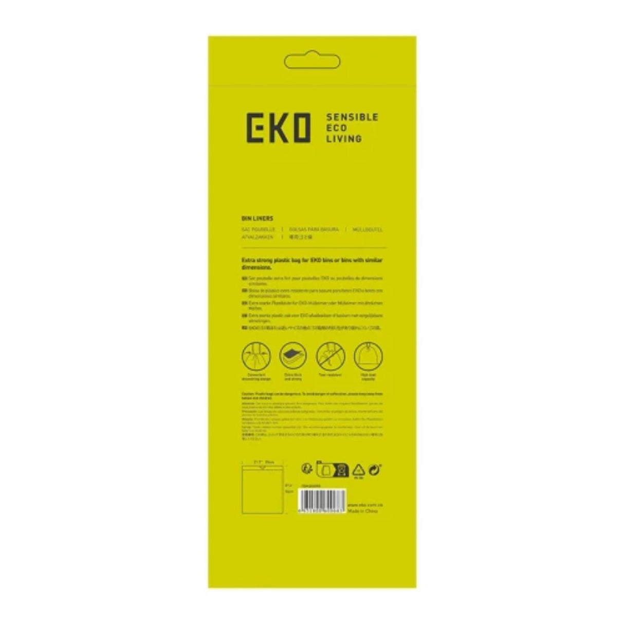 Eko affaldssække type e 25-35 liter - rulle á 12 poser