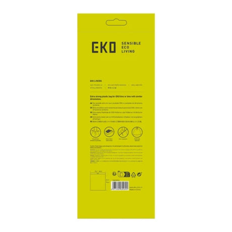 Eko affaldspose type f 40-60l rulle a 12 poser hvid