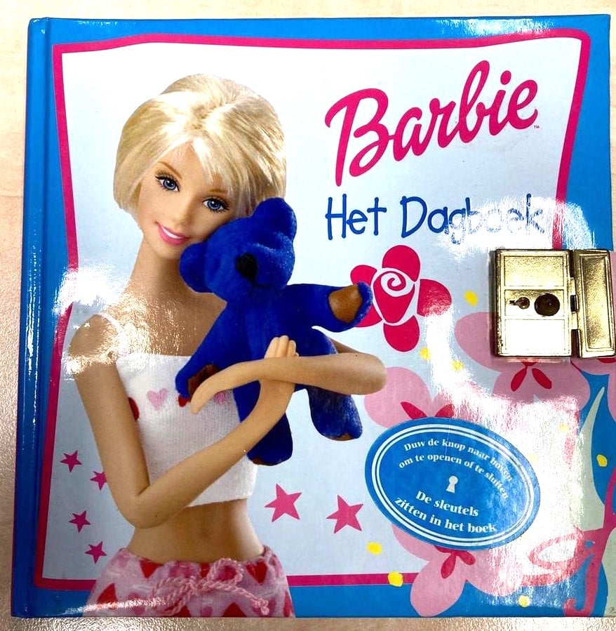 Van der Doelen Barbie dagbog med lås, her kan du opbevare alle dine hemmeligheder