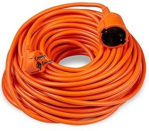 Forlængerledning | pvc | orange | 2x1,5qmm | 20m | teknik
