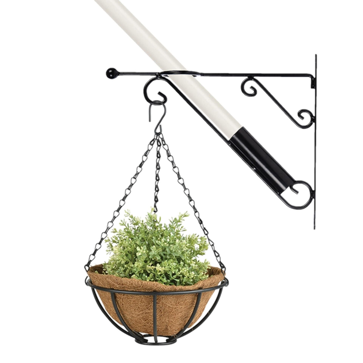 Esschert design flagstangsholder med krog 42,5x8xh36cm (ekskl. urtepotte)