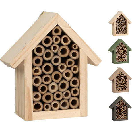 Pro have-insekthotel 10x11x4cm 4 assorteret