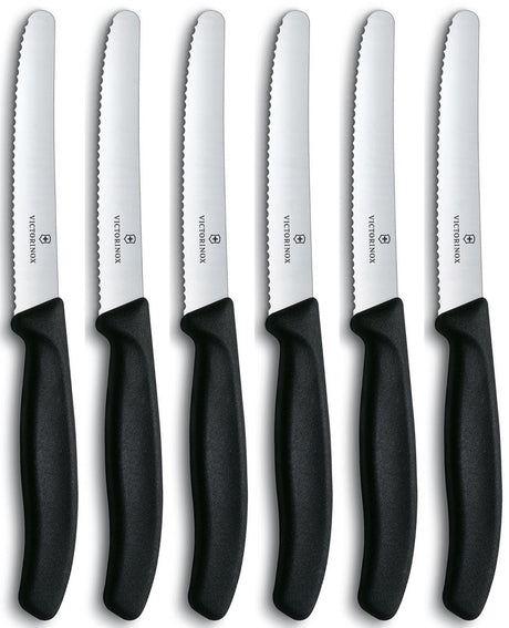 Victorinox tomatkniv takket sort