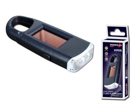 PowerPlus mini lommelygte Viper - med Karabijn Hook