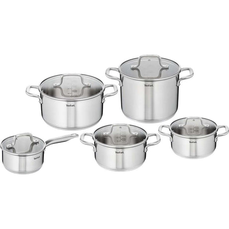 Tefal virtuos sæt 5-delt (høj gryde 22, gryde 16, gryde 18 20 24) - induktion