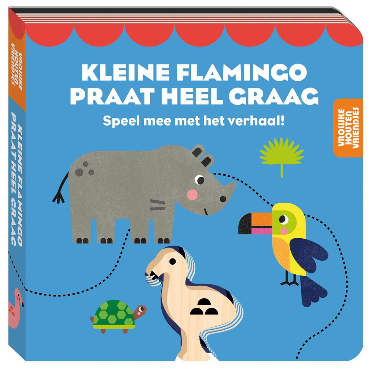 Billedbøger munter træ ven - lille flamingo elsker at snakke