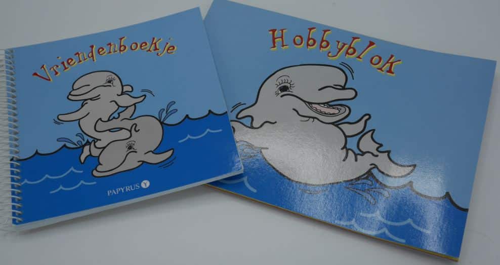 Van der Doelen venner bog med hobby blok farvet papir