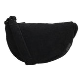 Beagles fluffy teddy moon bag skuldertaske 34x21x8cm lugo sort