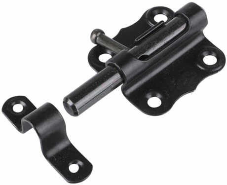 Waelbers grendel galvanisch verzinkt vierkant 50x50mm schoot 9mm zwart - 10 stuk(s) - 102127.05