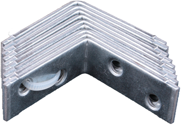 Waelbers stoelhoek 40mm, blauw verzinkt (gv) - 100 stuk(s) - 2161ean.13