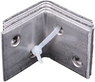 Waelbers versterkingshoek 30x30mm rvs + ean - 250 stuk(s) - 4306ean.11