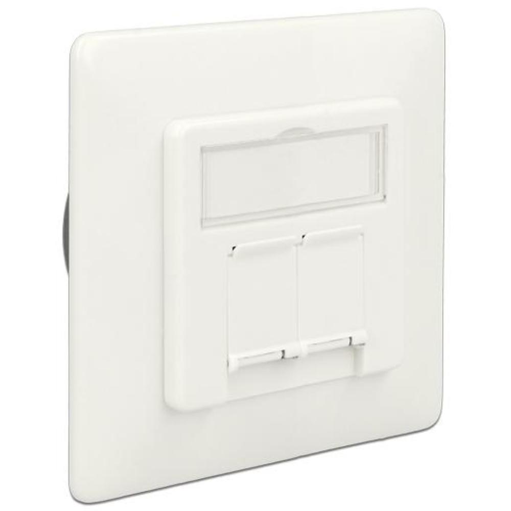 Abi cat 6a vægstik - indbygget