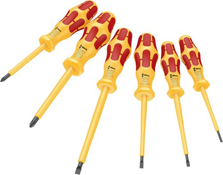 Wera 1060 i 1065 i 6 vde 1000v isoleret skruetrækkersæt kraftform vde, 6-delt - 05051576001