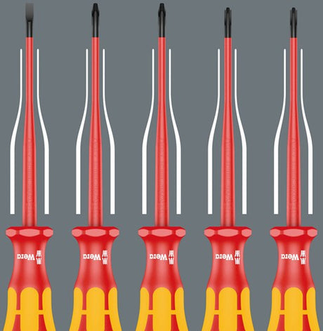 Wera 165 er pz s # 1+ 2 skruetrækkersæt kraftform plus serie 100. med reduceret klingediameter, 2-delt - 05006470001