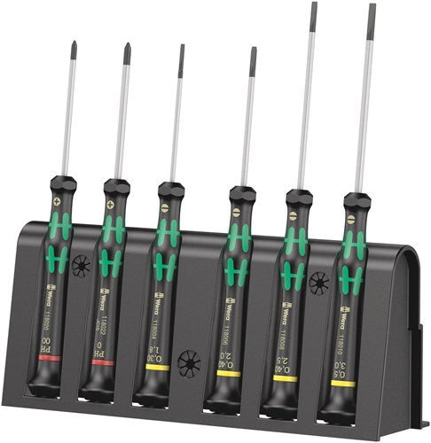 Wera 2035 6 a mikroskruetrækkersæt + holder, 6 styk - 1 stykke(r) - 05118150001