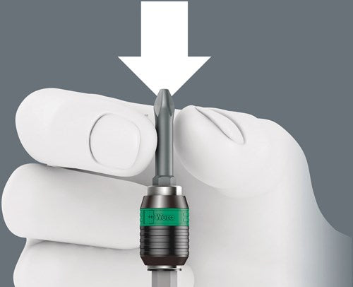 Wera 416 r T-håndtag rapidaptor, 1 4 x 45 mm - 05023404001