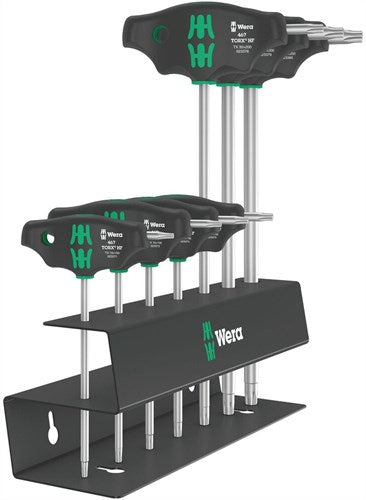 Wera 467 7 torx® hf skruetrækkersæt 2 | t-grebssæt torx® hf | med holdefunktion | 7-delt - 05023456001