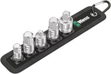 Wera 781 5 adapter sæt 1, 6 stykker (sort)