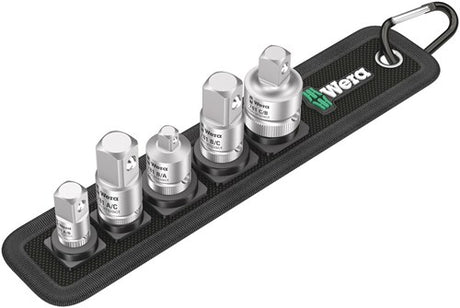 Wera 781 5 adapter sæt 1, 6 stykker (sort)
