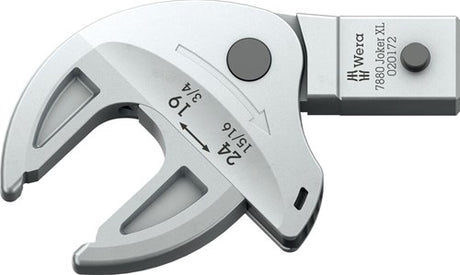 Wera 7880 joker xl selvjusterende gaffelnøgle til skruenøgle størrelse 19-24 mm, 14x18mm, 14x18 x 19-24 x 3 4-15 16 x 95 mm - 05020172001