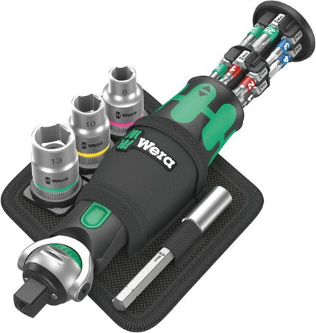 Wera 8009 zyklop lommesæt 2 | integreret bitmagasin | 18 dele - 05004281001