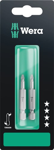 Wera 851 4 tz bits phillips, ph 1 x 50 mm - 2 stk. - 05134380001