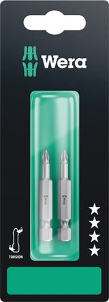 Wera 851 4 tz bits phillips, ph 1 x 50 mm - 2 stk. - 05134380001