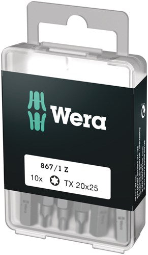 Wera 867 1 z torx® bits, tx 20 x 25 mm (10 bits pro box) - 1 stk. - 05072408001