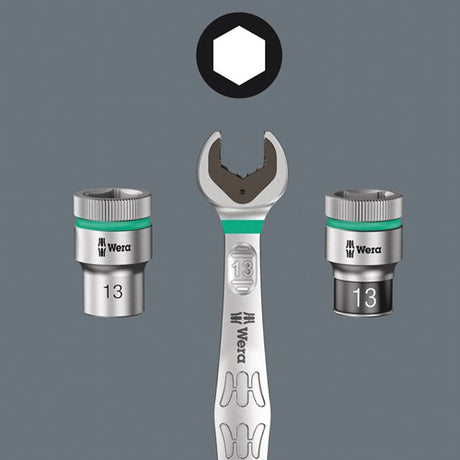 Wera 8740 b hf binnenzeskant zyklop bitdop met 3 8 -aandrijving met vasthoudfunctie, 6,0 x 35 mm - 1 stuk(s) - 05003035001