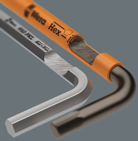 Wera 950 spkl L-nøgle flerfarvet, metrisk, sortlaser, hex-plus, 3,0 mm - 1 stk. - 05022606001