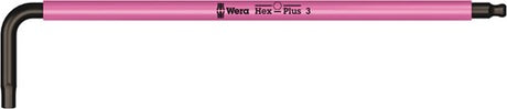 Wera 950 spkl L-nøgle flerfarvet, metrisk, sortlaser, hex-plus, 3,0 mm - 1 stk. - 05022606001