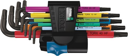 Wera 967 9 tx 9-delt unbrakonøglesæt - torx - t8-40