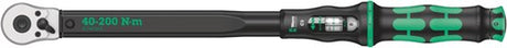 Wera click-torque c 3 momentnøgle med omvendt skralde (sort grøn)