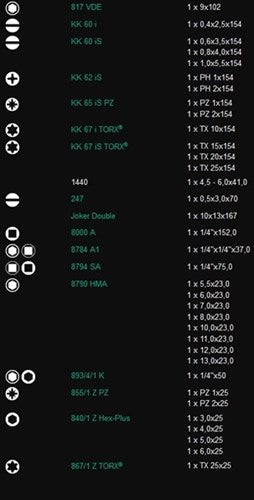 Wera kraftform kompakt w 1 service, 35 stk. - 1 stk. - 05135926001