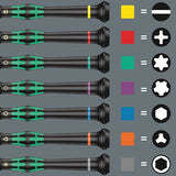 Wera kraftform micro 12 elektronik elektronik skruetrækker sæt 12-delt - 05134000001