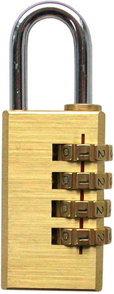 Werkzeyt hængelås messing 35,5x3mm - b34123
