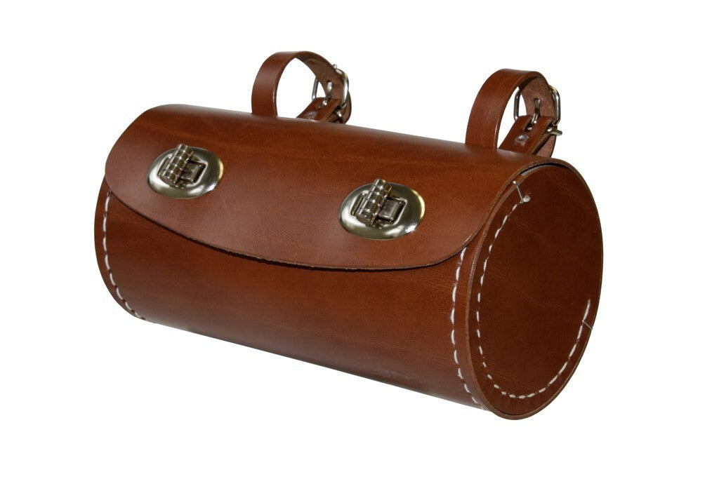 Westphal sadeltaske #60 læder 160xø80mm, brun