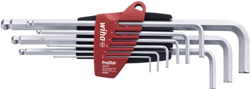 Wiha 07192 | L-nøglesæt i prostar holder | sekskantet kuglehoved | 10 stykker - 07192