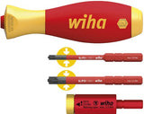 Wiha 41477 | momentsæt easytorque adapter elektrisk | med slimvario® holder og slimbits sl pz | 4-delt - 41477