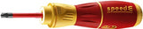 Wiha 44318 | e-skruetrækker speede® ii elektrisk | 7 stk | med slimbits | 2x 1,6ah batteri og USB oplader i l-boxx mini - 44318