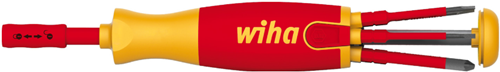 Wiha magasinskruetrækker | 6-delt | slot ph (+ -sl pzd) | vde-isoleret | 1 stk - 38611 38611
