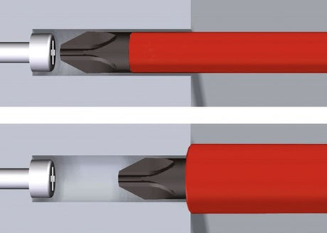 Wiha vendbar klinge | plus minus slids pzd 2 x 75 mm | vde isoleret | 1 stk - 34590 - 34590