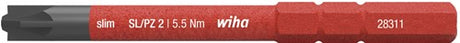 Wiha vendbar klinge | plus minus slids pzd 2 x 75 mm | vde isoleret | 1 stk - 34590 - 34590