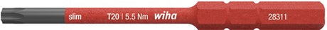 Wiha vendbar klinge | torx t 20 x 75 mm | vde isoleret | 1 stk - 35509 35509