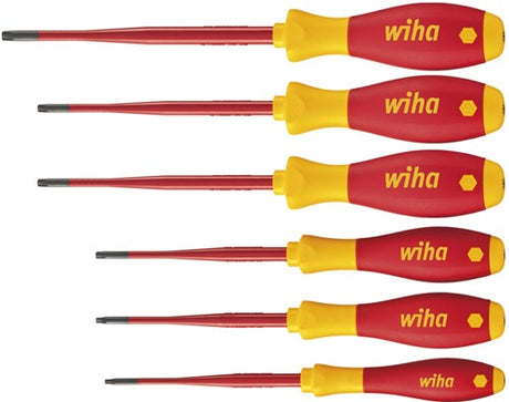 Wiha skruetrækkersæt | 6-delt tx-bo | multi-komponent håndtag | rund klinge | 1 stk - 41245 41245