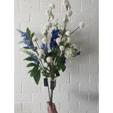 Roberts kollektion kunstig blomst delphinium spray 100cm mørkeblå