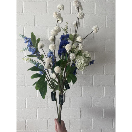 Roberts kollektion kunstig blomst delphinium spray 100cm blå