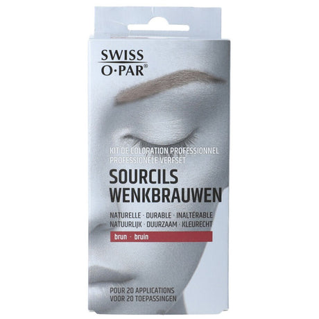 schweizisk o.par schweizisk o. par øjenbrynsfarvesæt brun