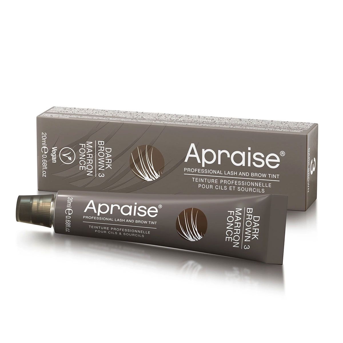 Apraise øjenvippefarve mørkebrun no. 3
